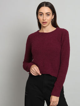 BROOWL - Womens Solid Sweater