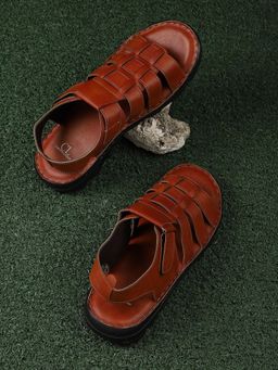 Carlton London - Solid Tan Sandals