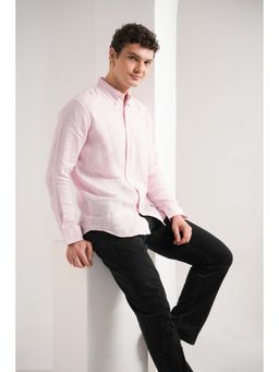 J.LINUM Co - Baby Pink Linen Shirt