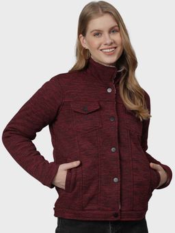 Campus Sutra - Red Patterned Jacket