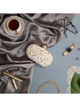 THE TAN CLAN - Elizah Zarozi Hand Embroidered Clutch