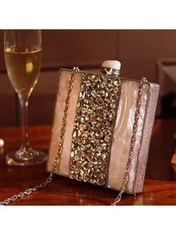 THE TAN CLAN - Liyana Mother of Pearl Embellished Clutch