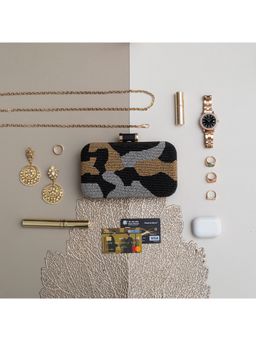 THE TAN CLAN - Patcher Hand Embroidered Clutch