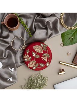 THE TAN CLAN - Rashida Hand Embroidered Clutch