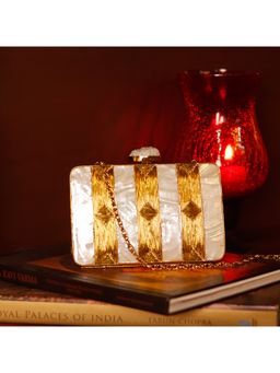 THE TAN CLAN - Riwayat Mother of Pearl Embellished Clutch