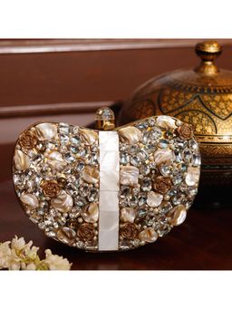 THE TAN CLAN - Seher Mother of Pearl Embellished Clutch