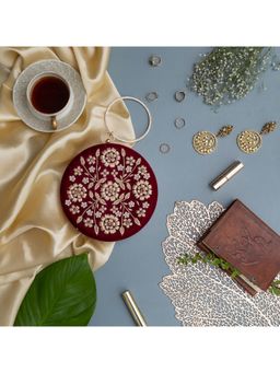 THE TAN CLAN - Shalimar Hand Embroidered Clutch