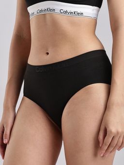 Calvin Klein - Womens Black Solid Panty
