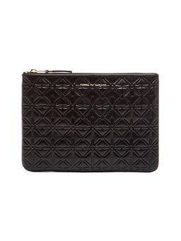COMME des GARCONS - Star Embossed Pouch Black