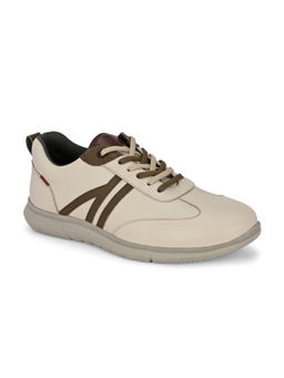 EGOSS - Moonwalk Premium Genuine Leather Casual Sneakers Off White