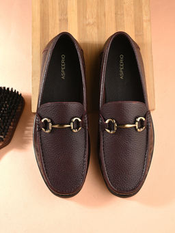 EGOSS - Nova Premium Genuine Leather Casual Loafers Maroon