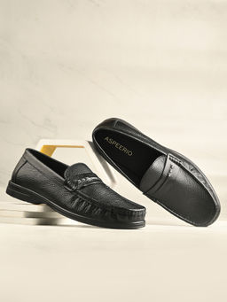EGOSS - Nova Premium Genuine Leather Casual Loafers Black