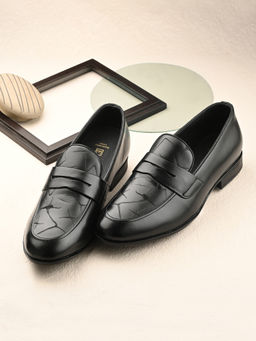 EGOSS - Nova Premium Genuine Leather Formal Loafers Black