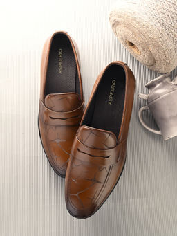 EGOSS - Nova Premium Genuine Leather Formal Loafers Brown