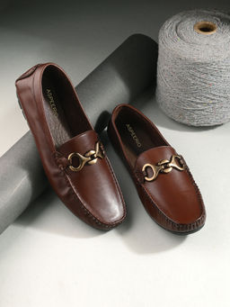 EGOSS - Nova Premium Genuine Leather Casual Loafers Brown