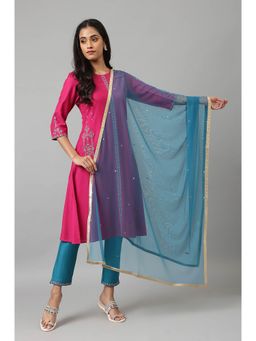 W - Blue Embellished Dupatta