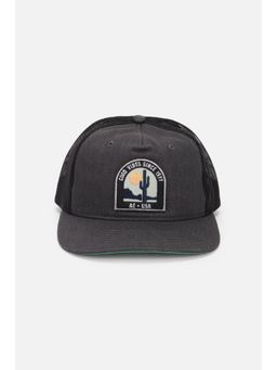 American Eagle - Men Black Good Vibes Twill Trucker Cap