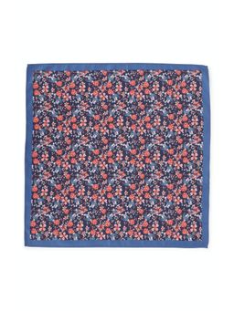 Peter England - Men Blue Printed Formal Pocket Square
