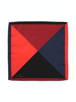 Louis Philippe - Men Multi-Color Colorblock Formal Pocket Square