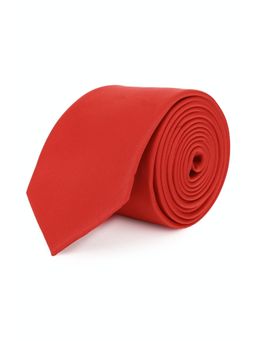 Peter England - Men Red Solid Tie