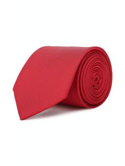 Peter England - Men Red Solid Tie