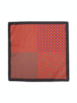 Peter England - Men Red Printed Formal Pocket Square