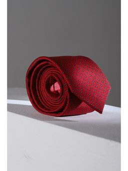 Louis Philippe - Men Red Embroidered Tie