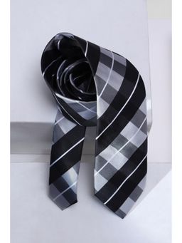 Louis Philippe - Men Grey Check Tie