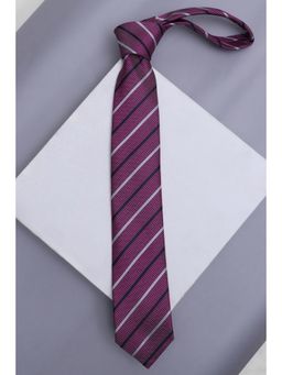 Louis Philippe - Men Pink Stripes Tie