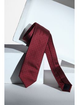 Louis Philippe - Men Red Printed Tie