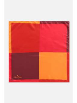 Louis Philippe - Men Multi-Color Colorblock Formal Pocket Square