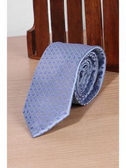 Louis Philippe - Men Blue Embroidered Tie