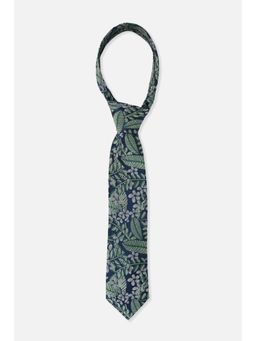 Louis Philippe - Men Navy Blue Embroidered Tie