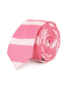 Peter England - Men Pink Self Design Tie