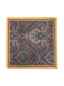 Peter England - Men Yellow Printed Casual Pocket Square