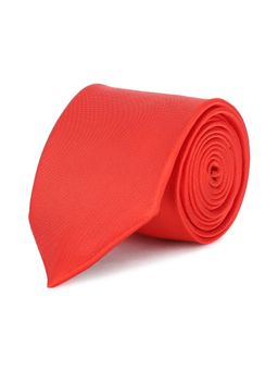 Peter England - Men Red Solid Tie