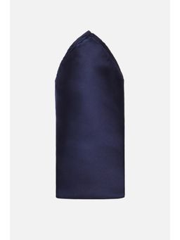 Peter England - Men Navy Blue Solid Formal Pocket Square
