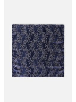 Peter England - Men Navy Blue Printed Party Pocket Square