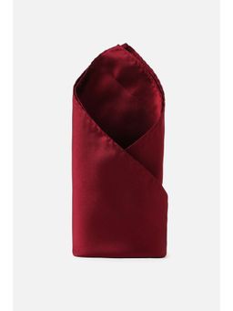 Peter England - Men Maroon Solid Formal Pocket Square