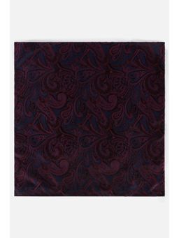 Peter England - Men Navy Blue Embroidered Formal Pocket Square