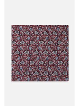 Peter England - Men Maroon Embroidered Party Pocket Square