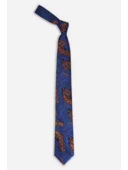 Peter England - Men Blue Embroidered Tie