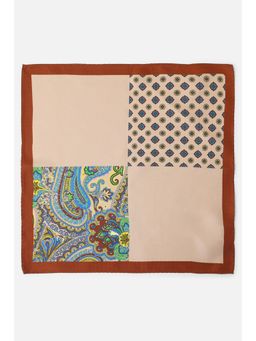 Van Heusen - Men Beige Printed Casual Pocket Square