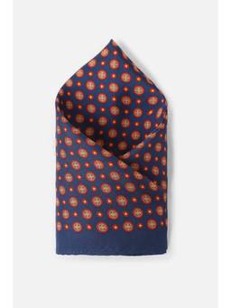 Van Heusen - Men Navy Blue Printed Casual Pocket Square