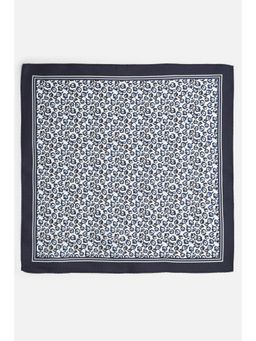 Van Heusen - Men Navy Blue Printed Casual Pocket Square