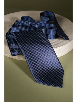 Van Heusen - Men Navy Blue Embroidered Formal Tie