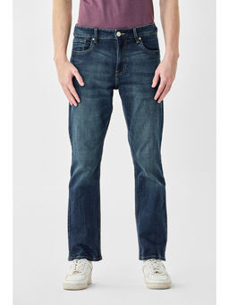Snitch - Men Dark Blue Washed Jeans