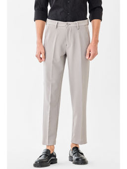 Snitch - Men Beige Regular Fit Stretch Trouser