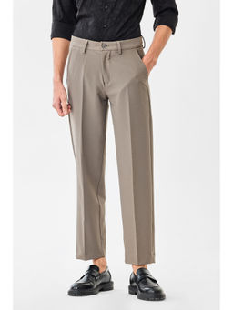 Snitch - Men Brown Regular Fit Stretch Trouser