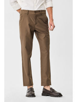 Snitch - Men Brown Twill Regular Fit Trouser